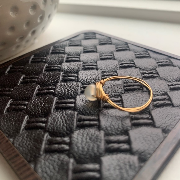 Clear Crystal Bead Ring - Picture 3 of 3